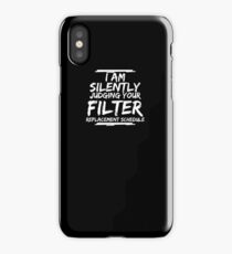 Silently Judging Filter Schedule HVAC Technicians T-Shirt iPhone Case