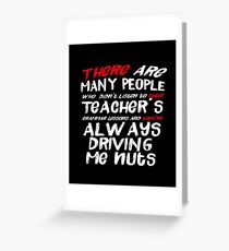 There Their They're Driving Me Nuts Funny Grammar T-Shirt Greeting Card