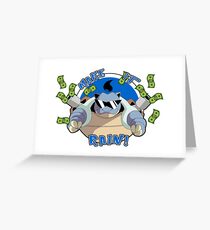 Pokemon - MLG Blastoise Make It Rain! Greeting Card