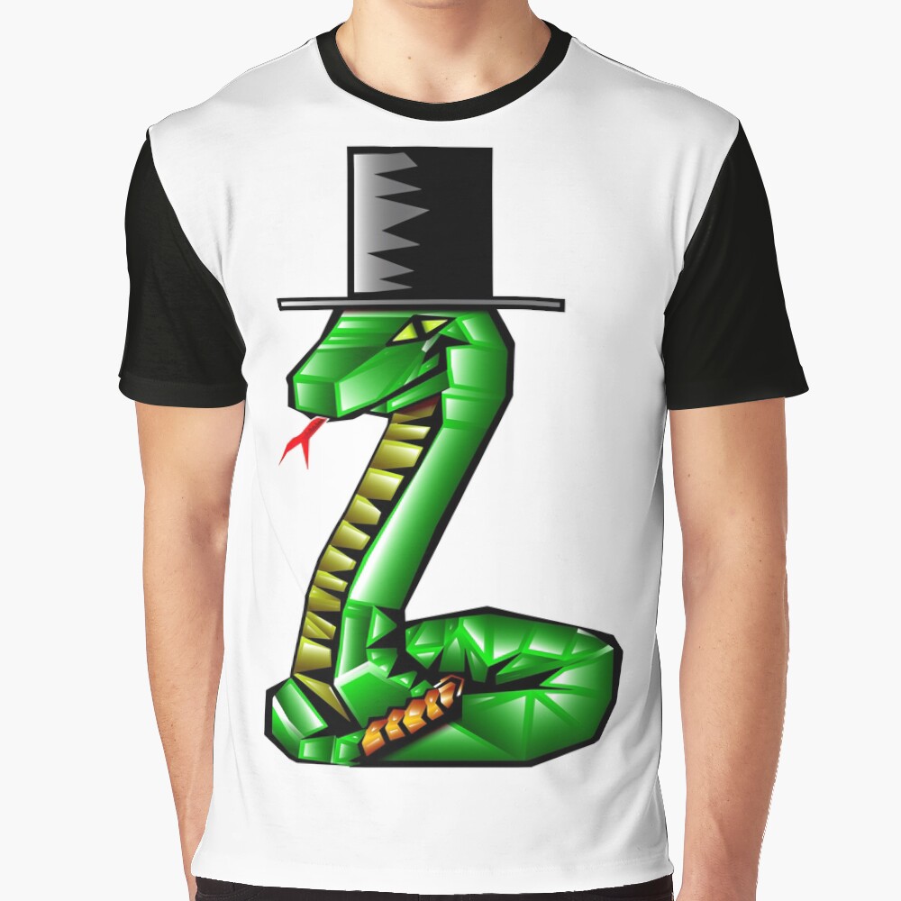 Snake with a top hat Graphic T-Shirt