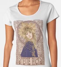 Stevie Nicks Illustration Premium Rundhals-Shirt