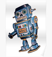 Retro Robot Poster