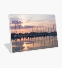 Softly - God Rays and Yachts in Rose Gold and Amethyst Laptop Skin