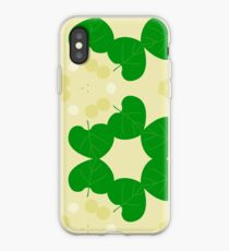 leaves texture seamless colorful repeat pattern iPhone Case