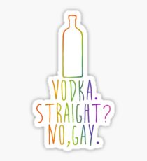 Harry Styles "Vodka. Straight? No, Gay." Sticker