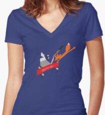 Foz and Pox- Joy Ride! Women's Fitted V-Neck T-Shirt