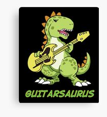 Guitarsaurus Canvas Print