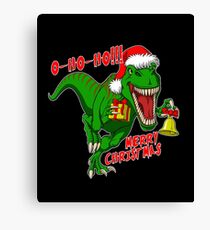 Santasaurus Canvas Print