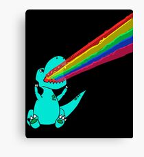T-Rex Uses Laser Beam Canvas Print