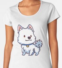 Camiseta premium de cuello ancho Eskie (esquimal estadounidense)
