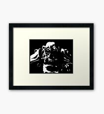 Fallout 3, Fallout New Vegas, Fallout 4 - T45 Power Armour Silhouette Framed Print