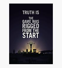 Fallout New Vegas - Benny's Infamous Quote Photographic Print