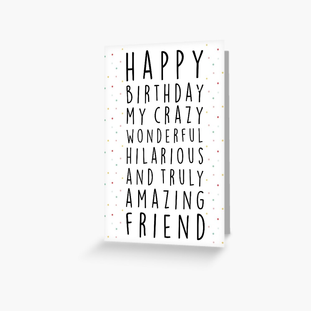 AMAZING FRIEND Greeting Card