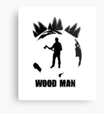 Wood Man Metal Print