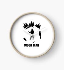 Wood Man Clock