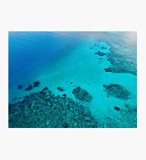 Coral Reef and Turquoise Water Photographic Print