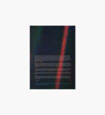 Pale Blue Dot - Voyager 1 ⛔ HQ quality Art Board