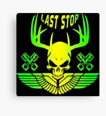 Skull with antlers Canvas Print