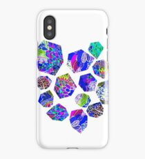 Wonderland Garden Tumbling Rocks - Blue iPhone Case