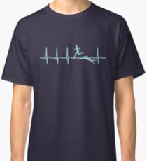 Heartbeat Aquathlon T-Shirt - Cool Funny Nerdy Aquathlete Athlete Swim Run Coach Team Humor Statement Graphic Image Quote Tee Shirt Gift Classic T-Shirt