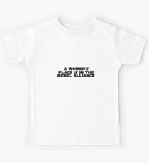 Rebel Aligned Women (black, bold) Kids Tee