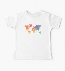 Map of the world colored Baby Tee