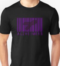 Bar Code Ribbon Alzheimers Awareness Unisex T-Shirt