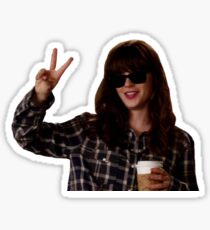 New Girl: hungover Jess Day Sticker