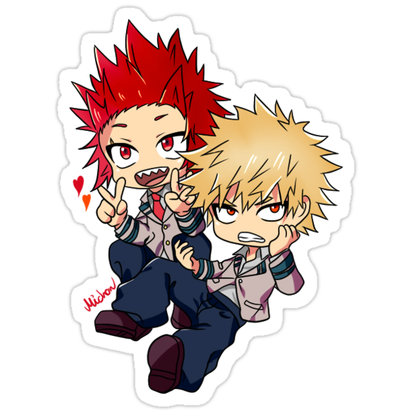  KiriBaku Sticker My Hero Academia Kirishima Bakugou 