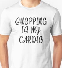 Shopping Shirt. Cardio Shirt. Shopping Is My Cardio Tank Top. Soft & Comfy, Long, Flowy, Racerback Tank Top. Funny Tank. Workout Clothes Unisex T-Shirt