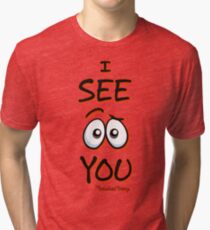 10 I See You - Atomic Orange Tri-blend T-Shirt