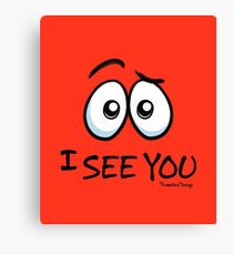 10 I See You - Atomic Orange Canvas Print