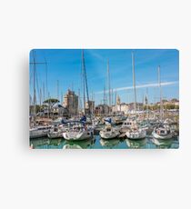 Yachts in the old port of La Rochelle Metal Print