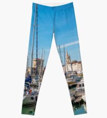 Yachts in the old port of La Rochelle Leggings