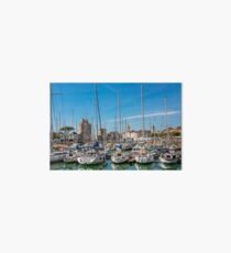 Yachts in the old port of La Rochelle Art Board