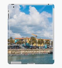 Seaside street in the port of La Rochelle, France iPad Case/Skin