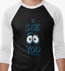 I See You - Cool Blue Men's Baseball ¾ T-Shirt