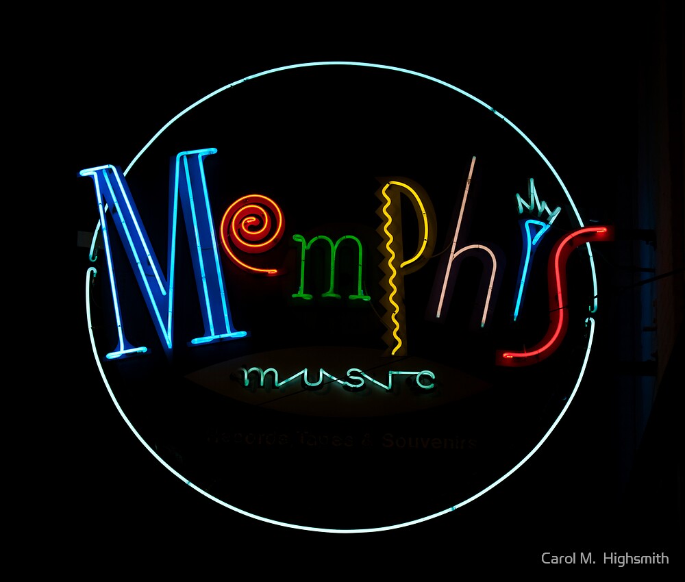 "Memphis Music Neon Sign, Memphis Tennessee" by Carol M. Highsmith