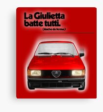 Alfa Romeo Giulietta 82' Canvas Print