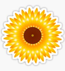 sunflower gold Sticker