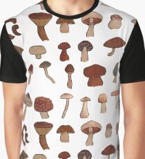 Mushroom Study Graphic T-Shirt