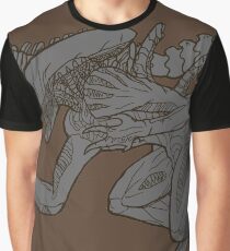 Monochromatic Alien Graphic T-Shirt