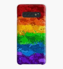 Rainbow Paint Splatter Flag Case/Skin for Samsung Galaxy