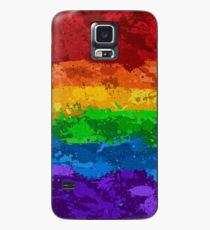 Rainbow Paint Splatter Flag Case/Skin for Samsung Galaxy