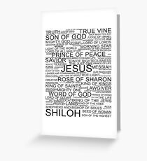 All the names of Jesus-Christ Greeting Card