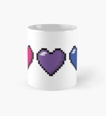 Bisexual Pixel Hearts Mug