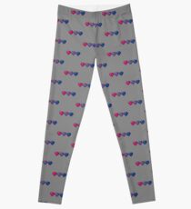 Bisexual Pixel Hearts Leggings
