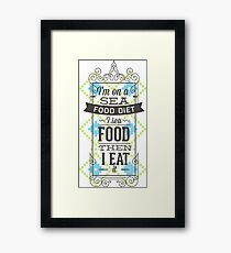 food diet Framed Print