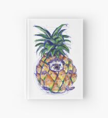 Pineapple Hedgehog Hardcover Journal