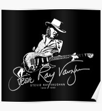 Stevie Ray Vaughan - Guitar-Blues-Rock-legend t2-SRV Poster